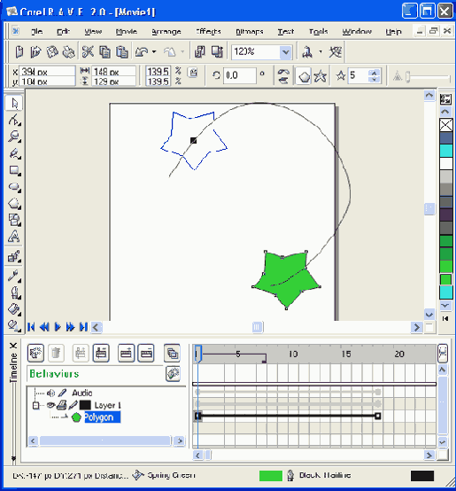    tweened animation
