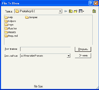  File to Place    