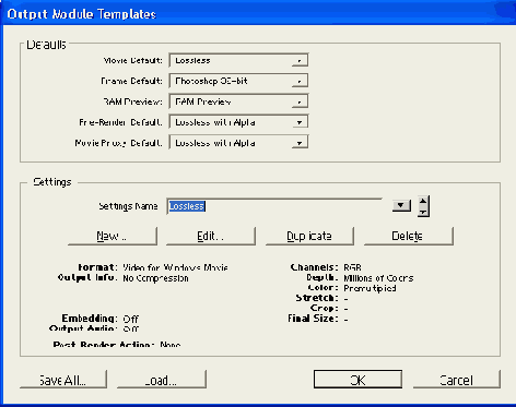     Output Module Templates